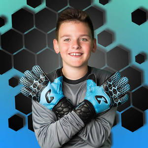 Gants de gardien de but professionnels pour hommes, antidérapants, respirants, en polyester/latex, protection des doigts extensible, équipement d'entraînement - Product Image 3