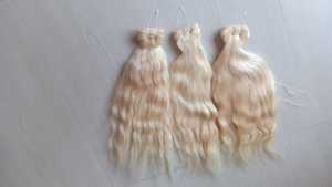 613 Virgin <b>Top</b> Grade Indian Temple Blonde Body Wave Single Weft Hair Extension - Product Image 1