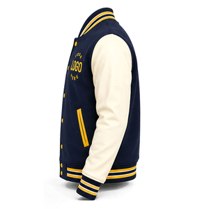 Manufacturer Wholesale Price Long Canvas Baseball <b>Jacket</b> <b>Summer</b> Wear Custom Logo Windproof Waterproof Breathable Reversible <b>Men</b> - Product Image 4