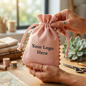 Modern Eco-Storage Drawstring Jewelry Packaging Pouch Bag For <b>Small</b> Storage Accessories Wedding favor Customisable Designs - Product Image 1