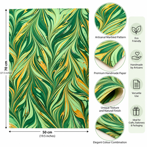 Eleve su papelería y empaques de lujo con nuestras exquisitas hojas de papel de algodón marmoleado a mano, con diseños únicos en espiral. - Product Image 6
