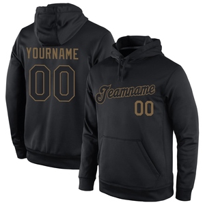 เสื้อฮู้ดดี้สปอร์ตสีดำ-ทองโบราณแบบสั่งตัดเย็บเองขายดีที่สุดจากโรงงานขายส่งโดยตรง - Product Image 1