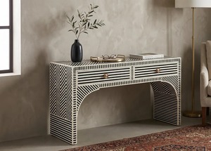 Premium Quality Bone Inlay Furniture <b>Table</b> With Intricate <b>Mosaic</b> Design Handmade Decorative <b>Table</b> For Home And Hotel for Sale - Product Image 5