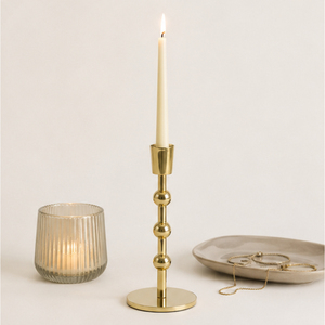 Factory Price Gold Aluminum Taper Candle Stand High Quality Hand-Finished <b>Candlestick</b> <b>Holder</b> for Dining Table & Home Decoration - Product Image 4