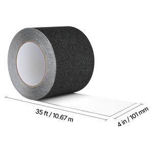 35 FT X 4 Inch Anti-Slip Tape Non-Skid High Traction Aluminum Oxide 80-Grit Stair <b>Treads</b> for Stairs and <b>Steps</b> - Product Image 6