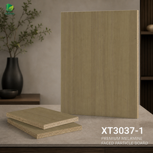 Jinbase XT3037-1 Citron Moon Oak 18mm Melamin-Spanplatte MFC E0 Zugeschnitten für Einzelhandels-Displays und Regale - Product Image 1