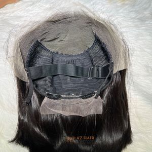 Top Quality 13x4 HD Lace Front Wigs Blunt Cut Bob Wig Human Hair Cuticle Aligned Bone Straight Hair Cuticle Aligned - Product Image 2