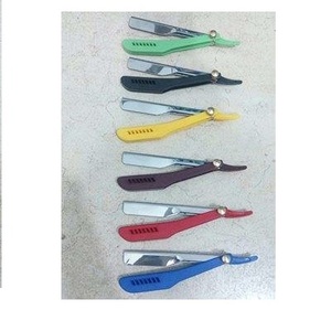 Professional Barber Razor Single <b>Edge</b> Foldable Straight Shaving Razor <b>Plastic</b> Swedish Stainless Steel Blade for Men Face Removal - Product Image 4