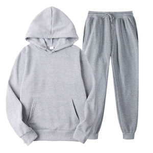 Customized 100% Cotton Men's Pullover Hoodie Jogger Set Men's Sweatshirt & Joggers Tracksuit Set From Pakistan Hooded Collar - Product Image 6