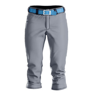 Men's Gray Solid Color Polyester Pants With <b>Belt</b> Closure Regular Fit For Adults All Seasons Wear - Product Image 4
