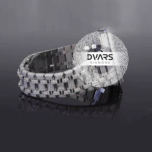 Reloj de Pulsera Automático de Acero Inoxidable Royal, Movimiento Mecánico, Diamante Moissanite Color D VVS1, Cristal de Zafiro, Lujo Premium - Product Image 4
