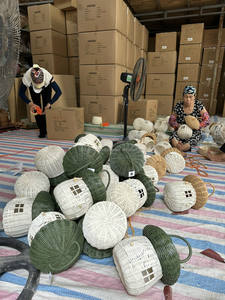 Vietnam traditionnel rotin marron maison panier poignée Rectangle rotin naturel matériel Vintage pour l'organisation de stockage à domicile - Product Image 3