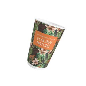 Tasses de papier enduites de PE de mur de double de 8oz 12oz 16oz 20oz confortables pour tenir des tasses chaudes de boissons - Product Image 2