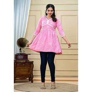 เสื้อคุर्ติผ้าฝ้ายทอแบบสบายๆ สไตล์ลำลองสำหรับผู้หญิง ลดราคาพิเศษ เหมาะสำหรับใส่ในชีวิตประจำวัน ใส่ทำงานในฤดูร้อน - Product Image 1