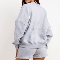 Ensemble de survêtement court pour femme, design personnalisé, décontracté, uni, printemps, 100 % coton, confortable, idéal pour le sport