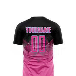 Custom Sublimated Soccer Jersey Shorts Set Unisex Adult Moisture Wicking 100% Polyester Crew Neck Short Sleeve - Product Image 4