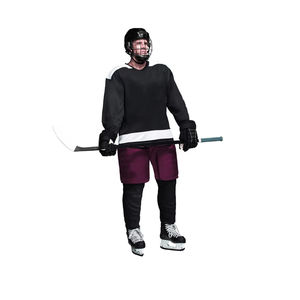 Uniforme de hockey sur glace à séchage rapide en gros, 100 % polyester, confortable, faible MOQ, vêtements de sport, uniforme de hockey sur glace à faible MOQ, OEM - Product Image 3