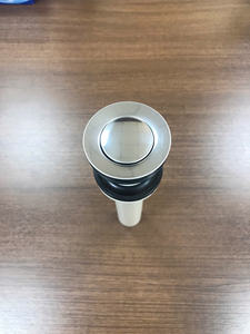 Válvula de drenaje de fregadero tipo empuje ABS de alta calidad Acabado cromado Lavabo Residuos con botones de inodoro Diseño tradicional ecológico - Product Image 2