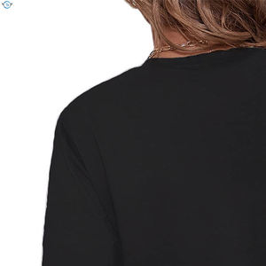 Crop Top Femme Été 2026 en Coton Ample Décontracté T-shirt Fin Col en V Manches Courtes - Product Image 5