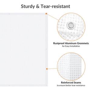 Revêtement de tissu industriel de modèle uni de style tissé de bâche de maille imperméable blanche de haute qualité taille personnalisée - Product Image 4