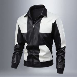 New Autumn and Winter Plus Velvet Thick Jacket Men's <b>Leather</b> Jacket <b>High</b> Quality Casual Slim Fit <b>Leather</b> Jacket <b>Top</b> Coat OEM - Product Image 5