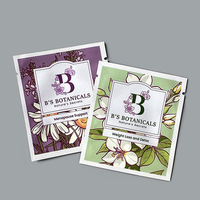 Sachets d'emballage personnalisés imprimés numériquement à trois soudures pour petits sachets de thé, café, mini-pochettes, échantillons