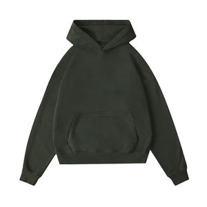 Sudaderas con capucha para hombre, sudaderas con capucha gruesas 100% algodón, sudadera con capucha estilo streetwear para hombre, sudadera lisa con capucha estampada digitalmente para invierno - Product Image 5