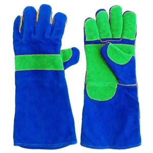Guantes de Soldadura de Cuero Vacuno de Primera Calidad, Certificación CE, 11 oz, Antivibración, Duraderos, para Trabajo Pesado - Product Image 4