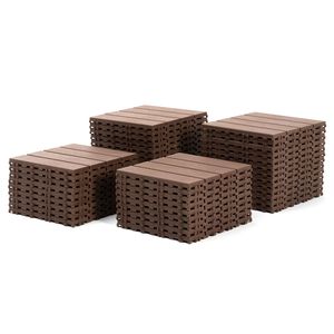 Set di 44 Piastrelle Incastrabili in Plastica 30x30 cm, Impermeabili per Patio, Adatte per Uso Interno ed Esterno - Product Image 3