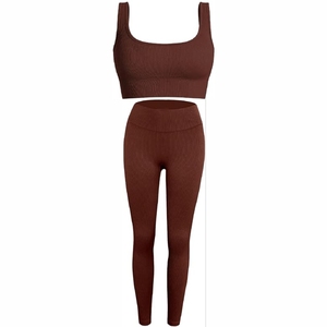 Ensemble de vêtements de sport personnalisés en 2 pièces pour femmes, vêtements de fitness extensibles, vêtements de yoga en plein air, vêtements de sport, vêtements d'entraînement - Product Image 4