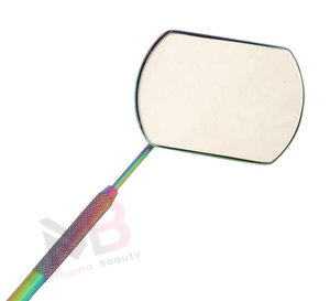 <b>Rectangle</b> OEM Stainless Steel <b>Wall</b> Mounted Gold-Plated Single-Sided Eyelash Extension <b>Mirror</b> Professional Lash Checking Beauty - Product Image 6