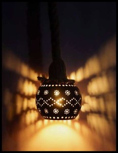 เชิงเทียนเปลือกมะพร้าวสไตล์ร่วมสมัย ลายรัศมีดวงอาทิตย์ ทำด้วยมือ เป็นมิตรกับสิ่งแวดล้อม สำหรับเทียนทีไลท์ ของตกแต่งบ้านแบบธรรมชาติ - Product Image 1