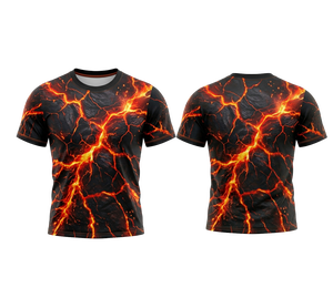เสื้อกีฬาพิมพ์ลายเรขาคณิตแบบระบายอากาศน้ำหนักเบา - Product Image 3