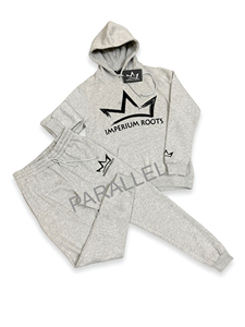 Ensemble de survêtement vintage personnalisé pour homme, deux pièces, en molleton, avec short de jogging, streetwear, logo OEM - Product Image 2