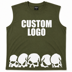 Camiseta sin Mangas Unisex de Algodón Lavado, Diseño Personalizado, para Gimnasio, Culturismo, Ropa Casual de Calle, Transpirable y de Secado Rápido - Product Image 3