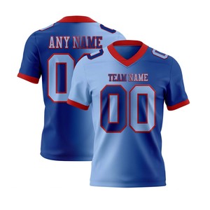 Camiseta de Fútbol Americano para Jóvenes y Adultos, 100% Poliéster, Sublimación Corta, Nombre y Número del Equipo Personalizados, Proveedor Frontal, Deportivo - Product Image 1