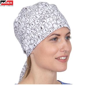 Chapeau d'infirmière innovant, réglable avec lien à nouer, bonnet chirurgical confortable, couvre-chef médical pour infirmières, médecins, travail hospitalier - Product Image 1