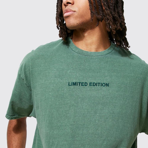 Nuevos Conjuntos Cortos de Verano para Hombre al por Mayor 2026, Camiseta y Pantalones Cortos de Algodón Liso con Logotipo Personalizado Estampado en Relieve en Venta - Product Image 3