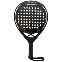 Raquette de padel professionnelle portable, écologique, légère, 1 pièce, avec poignée en fibre de carbone, filet en polyester, longueur 47 cm, poids 360 g