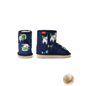 OZKIZ Korean Style Warm Dinosaur Printed Synthetic Upper Boots for Boys 2-6 Years Wholesale Children's Winter Fashion - Product Image 1