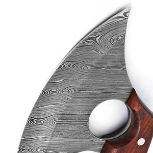 Premium Handmade Pizza Cutting Utensil Durable Steel Ergonomic Comfortable Handle Design For OEM Damascus Steel Pizza Axe - Product Image 6