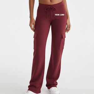 Pantalones Casuales de Mujer al por Mayor, los Más Vendidos, de Poliéster/Algodón, 300 GSM, Gruesos, con Encaje, Cómodos para Invierno, de Alta Calidad - Product Image 1