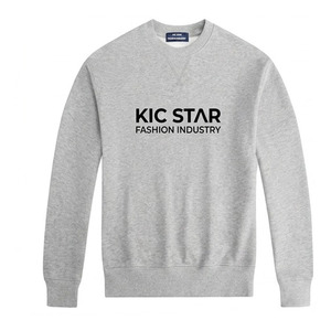 Custom Printed Logo Autumn OEM Service Sweatshirt Crewneck 100% Cotton Fleece <b>Pullover</b> <b>Men</b> Casual Wear Made in Pakistan - Product Image 1