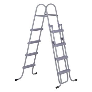 Scaletta a 4 gradini in acciaio a forma di A per piscina fuori terra, per SPA esterna, per pareti alte 52 pollici, capacità 300 libbre, gradini di ingresso/uscita - Product Image 1
