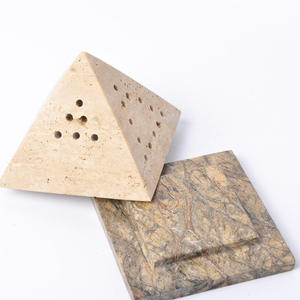 Handcrafted Eco-friendly Marble Pyramid <b>Incense</b> Burner Base | Backflow <b>Incense</b> <b>Cone</b> Holder for Aromatherapy Meditation Yoga Home - Product Image 2
