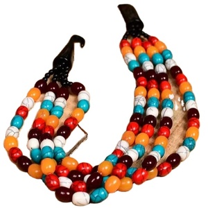 Collier en résine coloré fait à la main pour femmes et filles, bijoux classiques à la mode - Product Image 1
