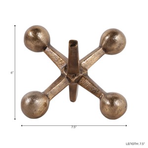 Abstract Geometric Metal Sculpture Tabletop Art <b>Decor</b> Contemporary Living Room Handmade Artistic Design Single Piece - Product Image 3