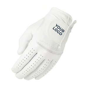 Guantes de Golf de Cuero Premium – Cuero Genuino Cabretta, Agarre Suave, Transpirables, Antideslizantes, para Zurdos, Unisex, Blancos - Product Image 2