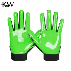 Gants de football américain personnalisés avec logo, toutes saisons, antidérapants, confortables, super adhérents - Product Image 2