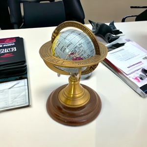 ชุดตกแต่งลูกโลกหมุนได้สไตล์อาร์ตเดโคทองเหลืองหรูหรา - Product Image 4